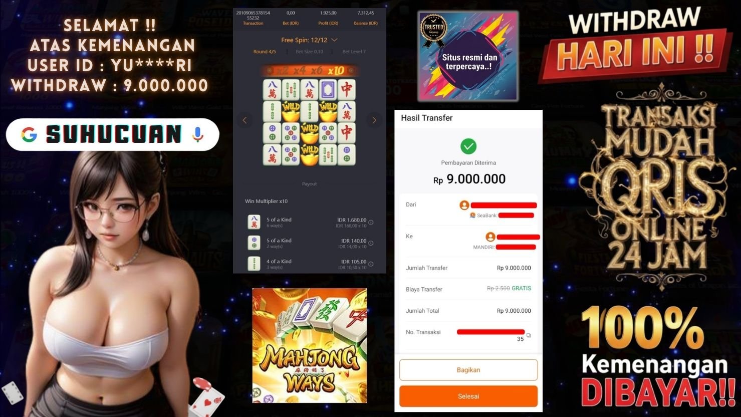 SUHUCUAN JACKPOT SLOT MAHJONG WAYS 2